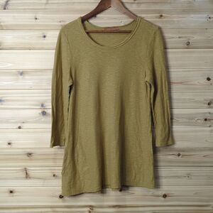 Cut-Loose Top Womens XS Brown Tunic Lagenlook Classic